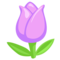 Tulip emoji on Messenger